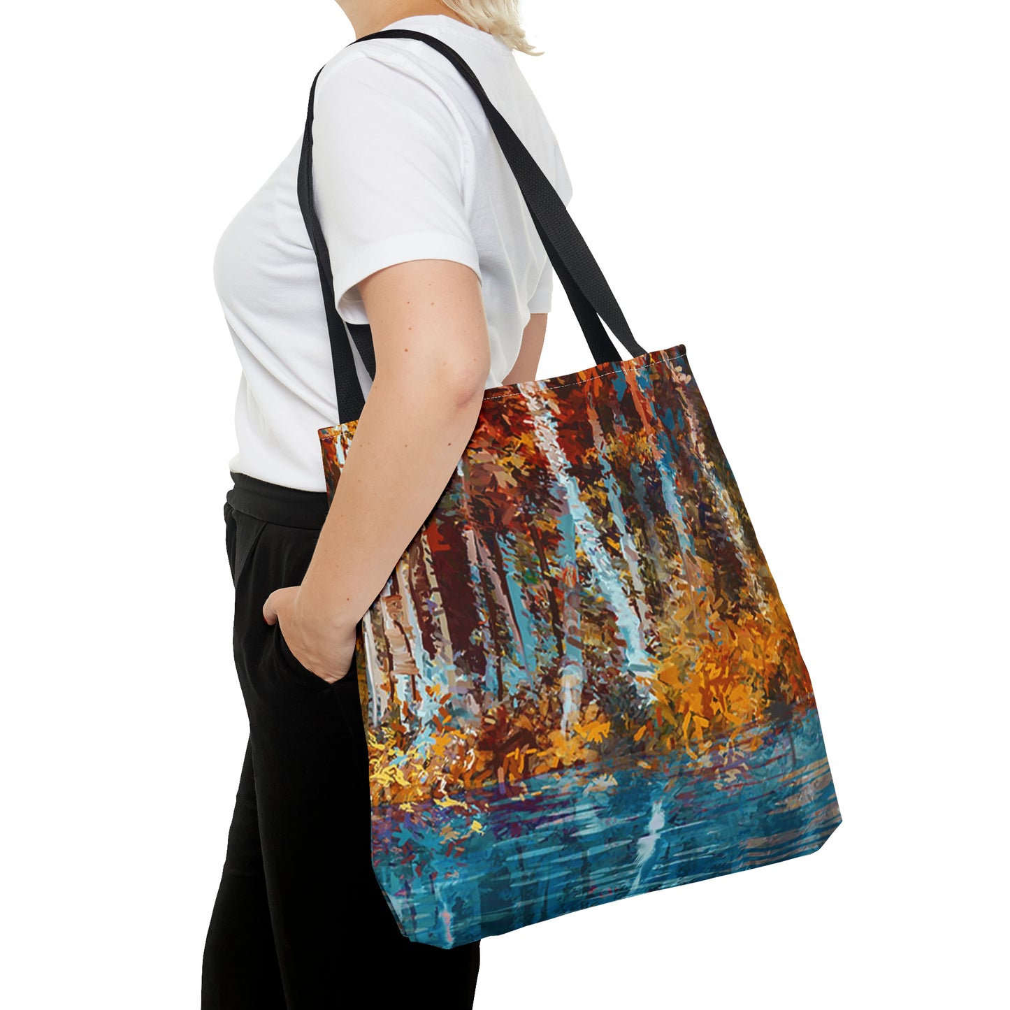 Tote Bag: large-18x18; "Year of Art" [Aspen Trees-2: Large Panel]