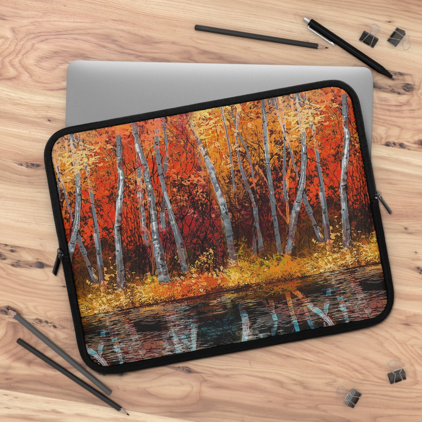 Laptop Sleeve:  [Year of Art]:  Aspen Trees 1