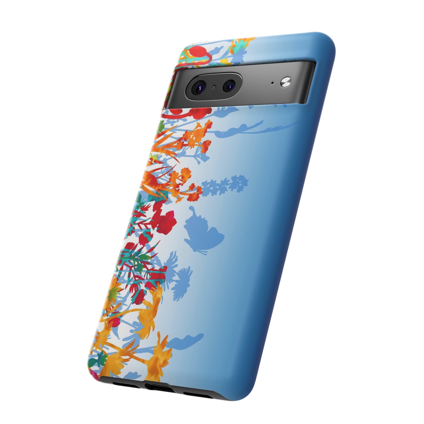 Android Google Pixel (Series) Tough Case-Phone Case:  Dreamscapes [Light Blue Border]
