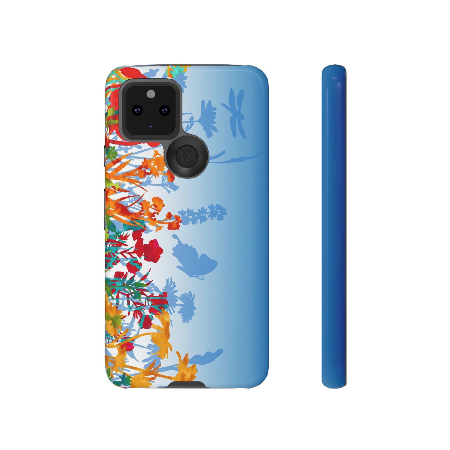 Android Google Pixel (Series) Tough Case-Phone Case:  Dreamscapes [Light Blue Border]