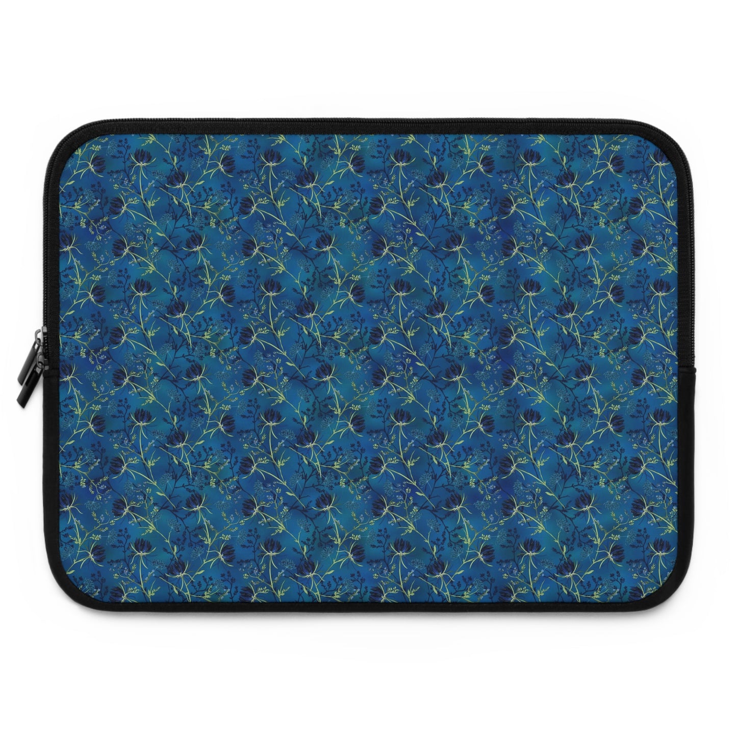 Laptop Sleeve:   [Blue Flowers]