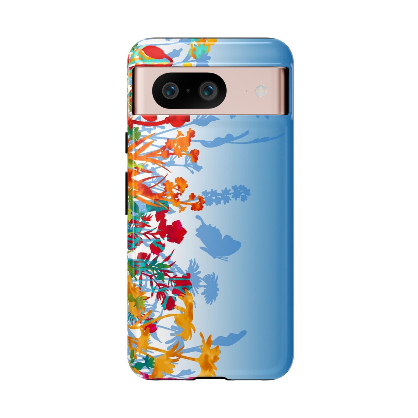 Android Google Pixel (Series) Tough Case-Phone Case:  Dreamscapes [Light Blue Border]
