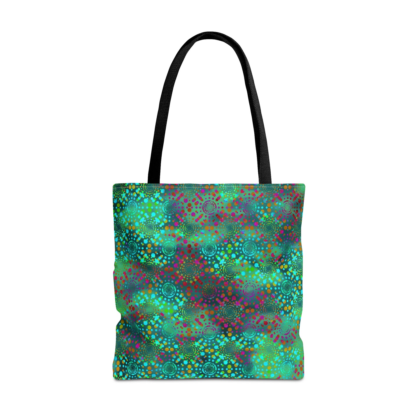 Tote Bag: Large-18x18: Dreamscapes [Teal Kaleidoscope]