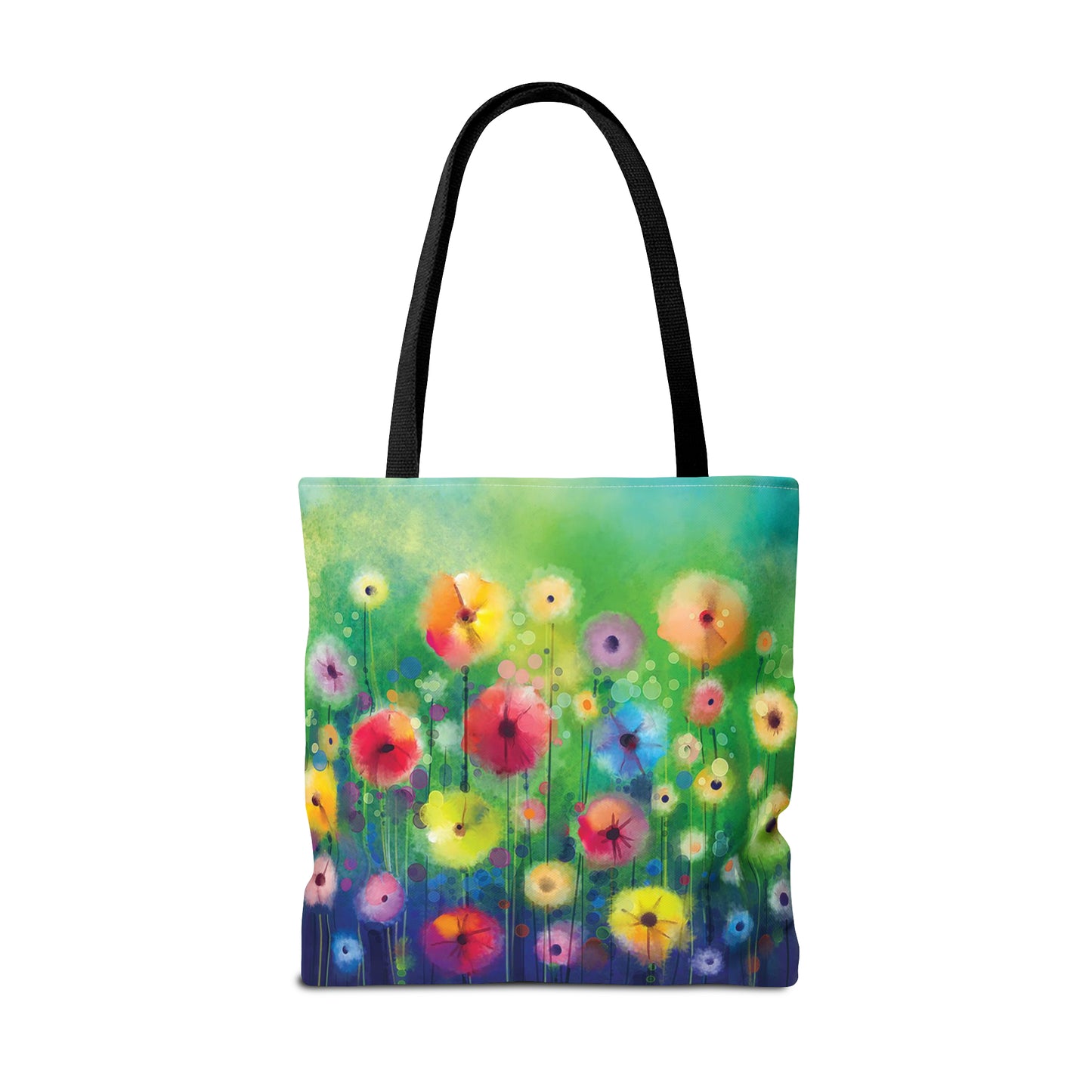 Tote Bag:  large-18x18;  "Year of Art" [Flowers in Field]