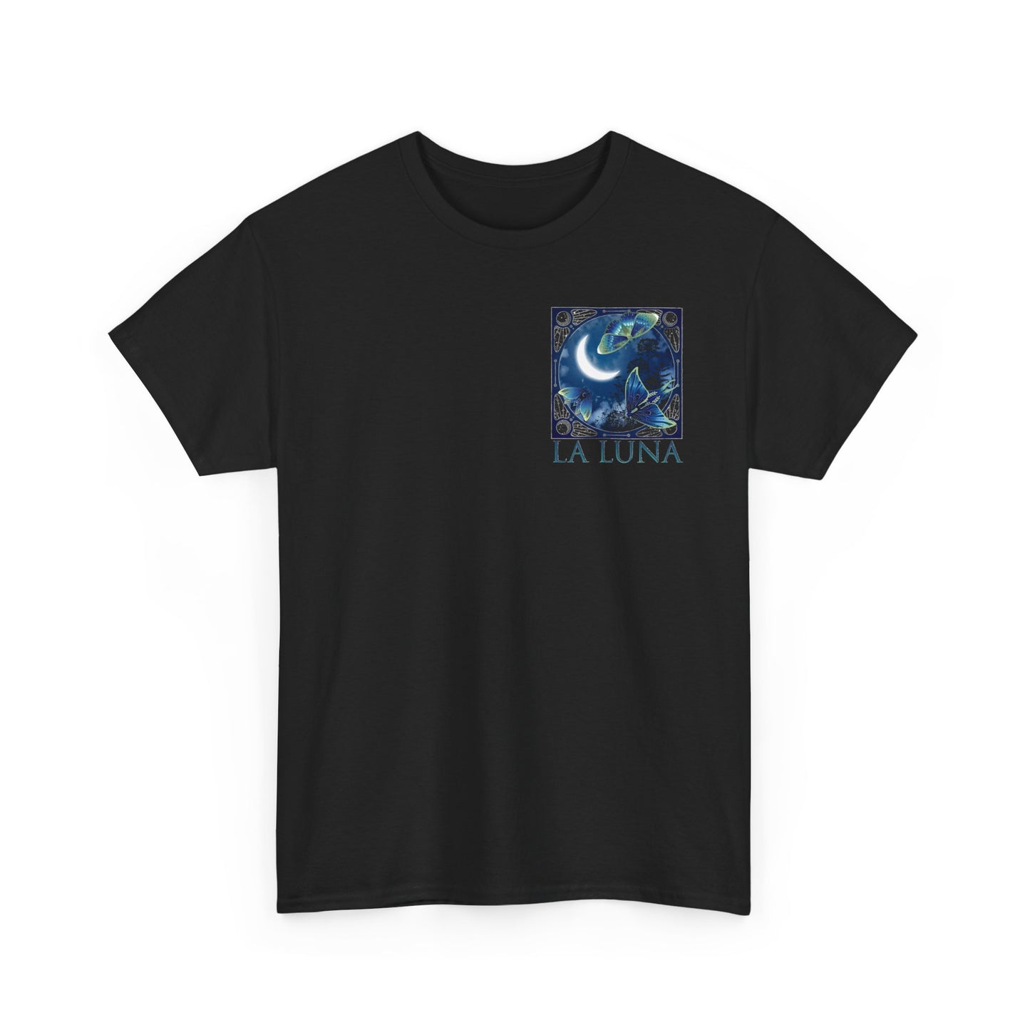 La Luna Moon Phases T-Shirt – Celestial Blue Lunar Graphic Tee