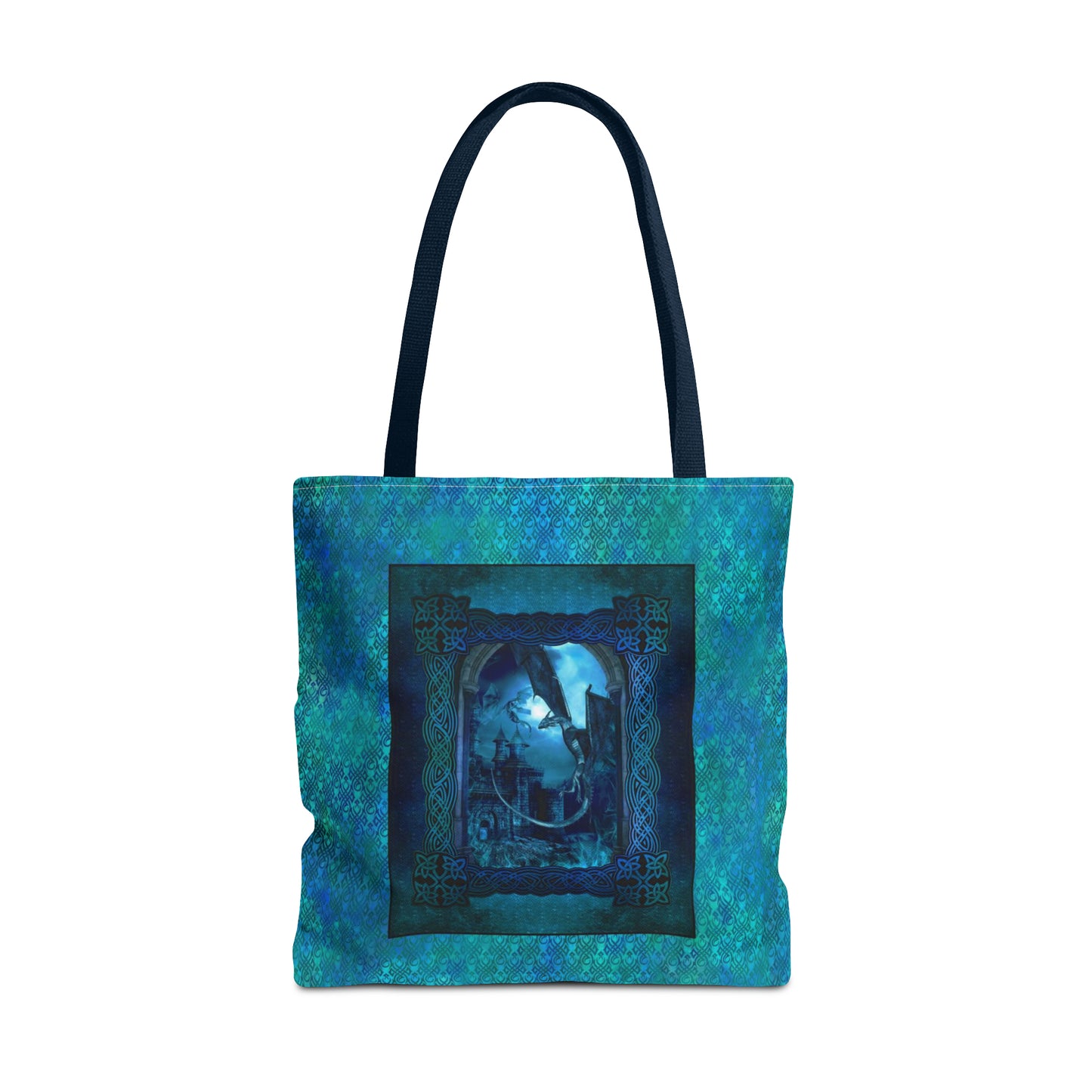 Tote Bag:  large-18x18;  "Dragons" [Blue Fury Panel]