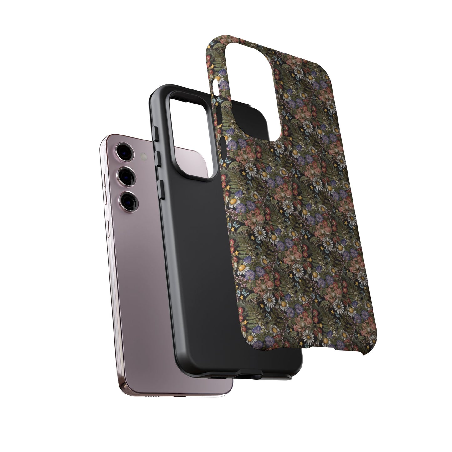 Samsung Galaxy S23 - Tough Case-Phone Case: The Sun, The Moon And The Stars [Flowers]