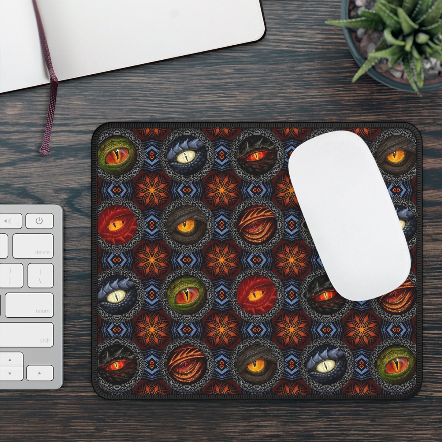 Mouse Pad-Gaming;  9x7 - "Dragons" [Eyes]