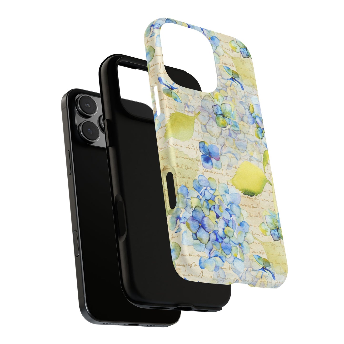 Apple I-Phone 16 (Series) Tough Case-Phone Case: Leah [Flowers w/Script]