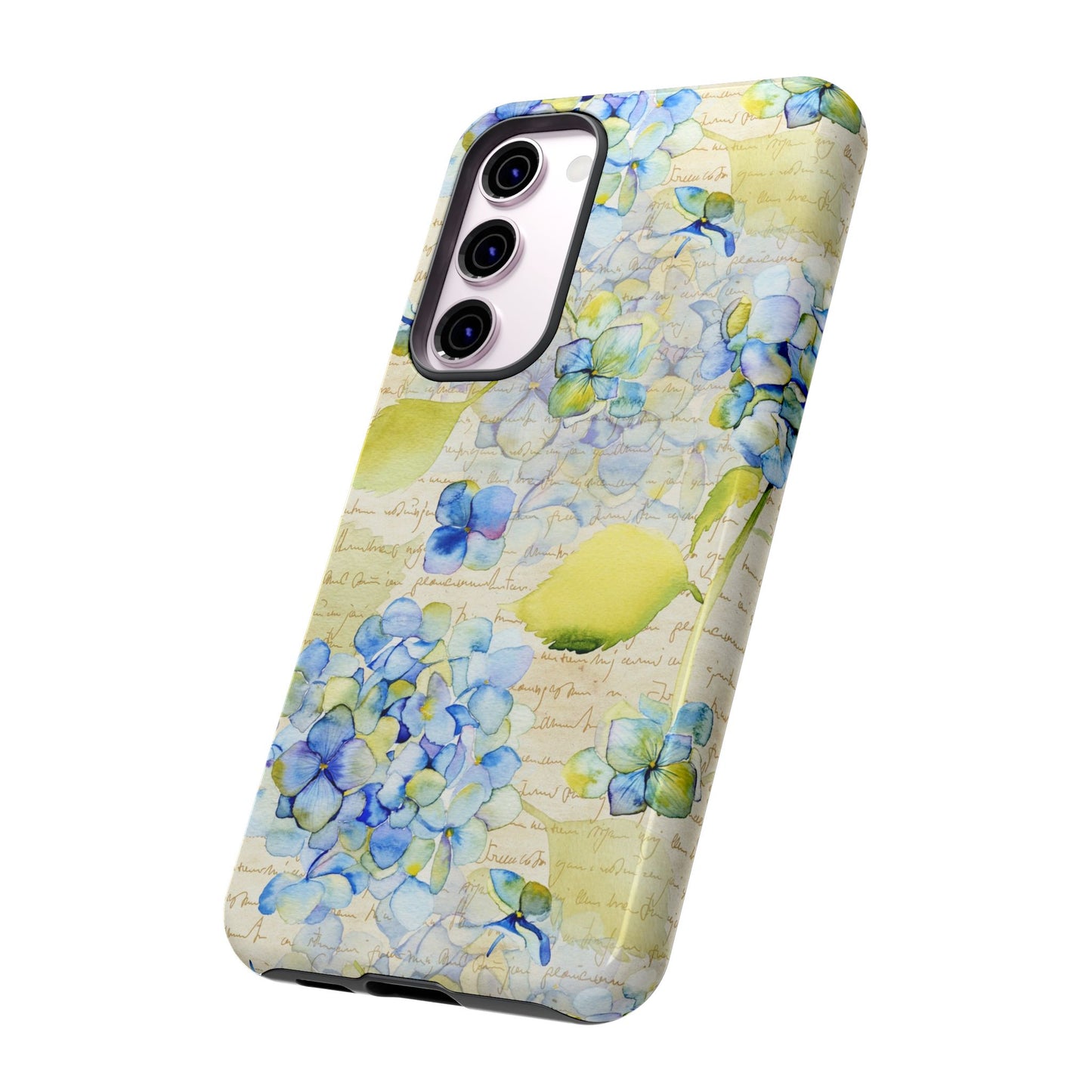 Samsung Galaxy S23 - Tough Case-Phone Case: Leah [Flowers w/Script]