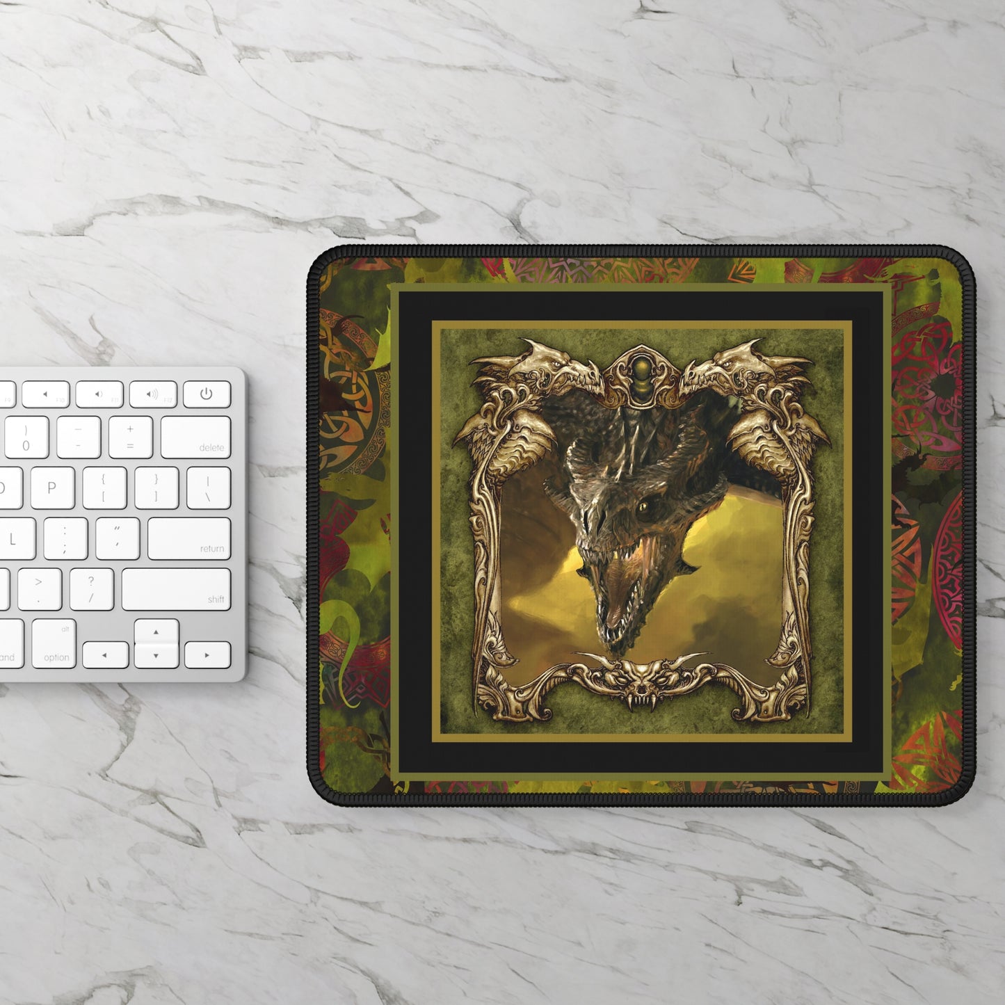 Mouse Pad-Gaming;  9x7 - "Dragons"
