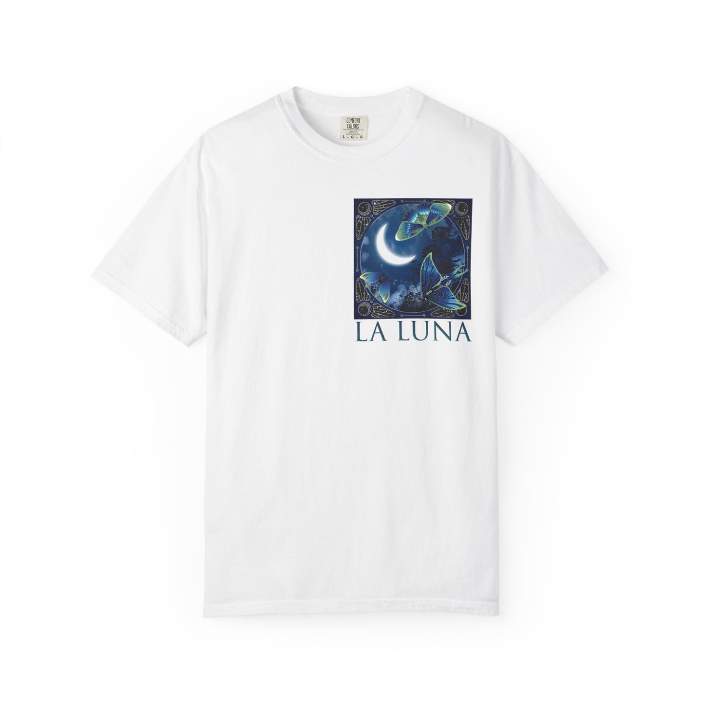 Unisex Heavy Cotton Tee:  "La Luna" [Banner/Panel]