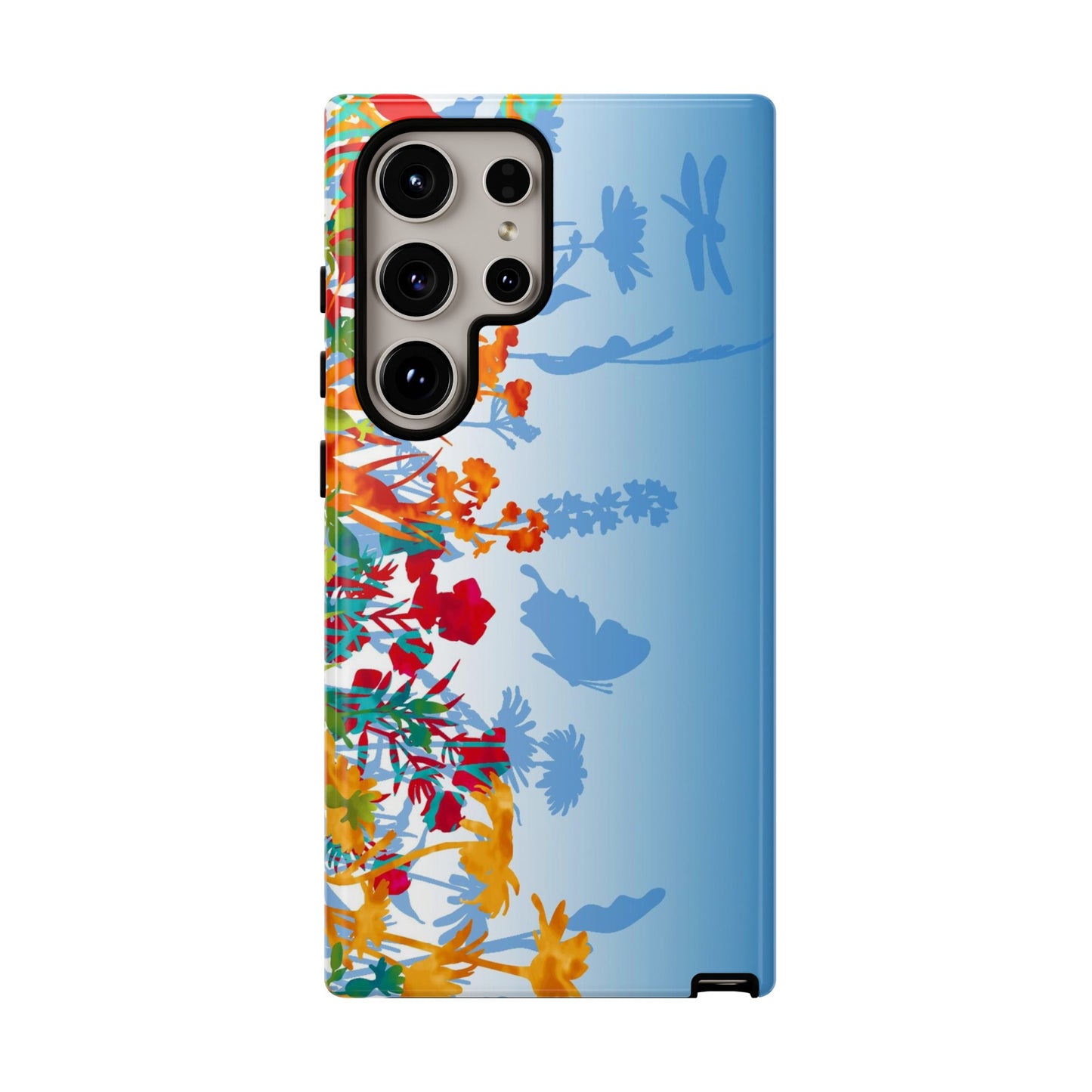 Samsung Galaxy Series Tough Case-Phone Case: Dreamscapes [Light Blue Border]