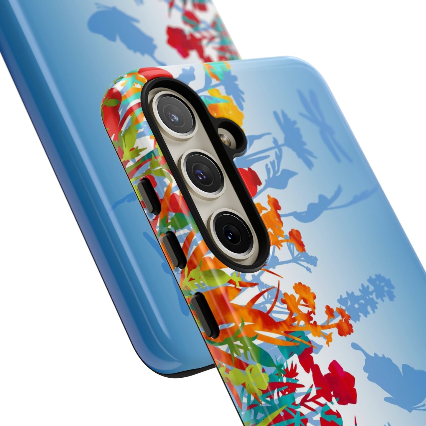 Samsung Galaxy Series Tough Case-Phone Case: Dreamscapes [Light Blue Border]