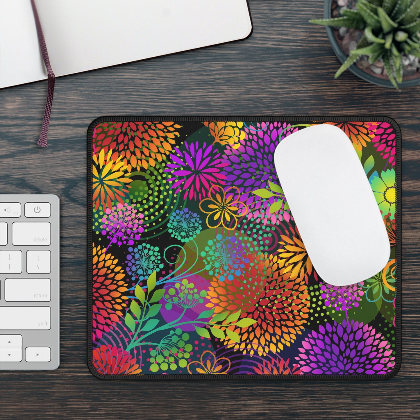 Mouse Pad-Gaming;  9x7 - "Unusual Garden" - Flowers