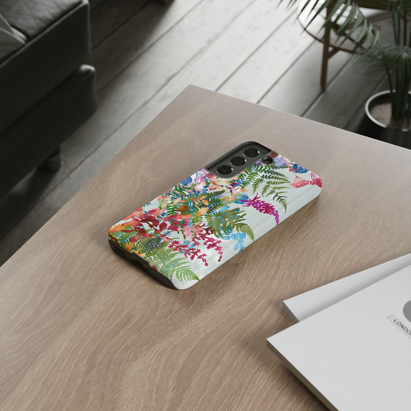 Samsung Galaxy S22 - Tough Case-Phone Case:  Haven [Red Border]