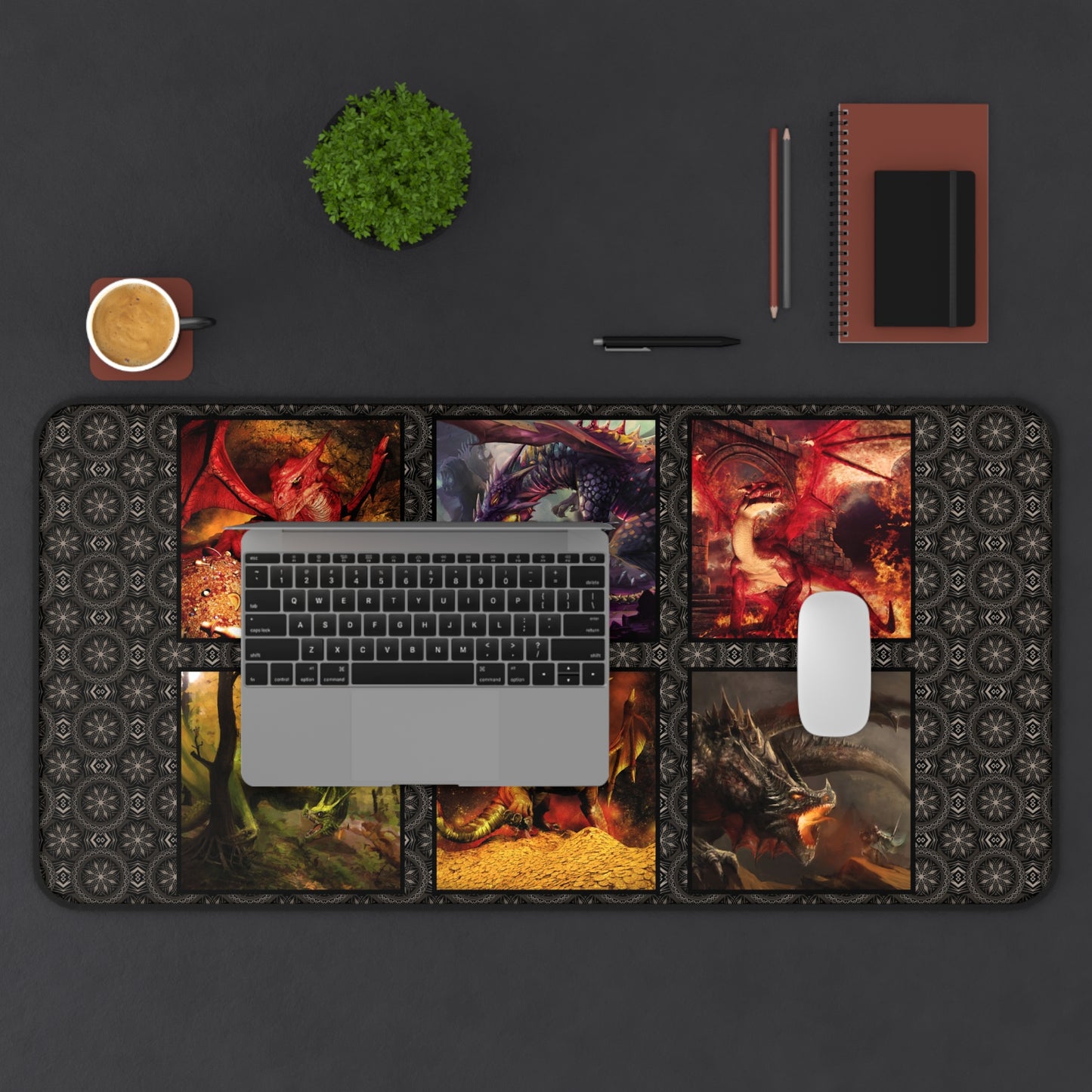Desk Mat (23x13):  Dragons [Dragon Scenes]