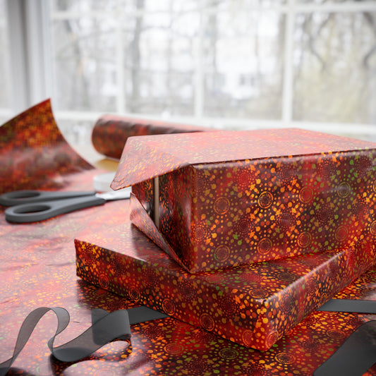 Wrapping Paper:  Dreamscapes [Red Kaleidoscopes]