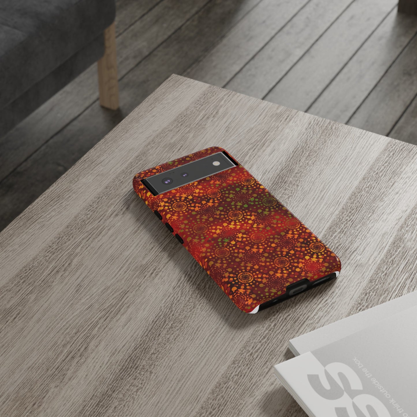 Google Pixel Tough Case-Phone Case: Dreamscapes [Red Kaliedoscope]
