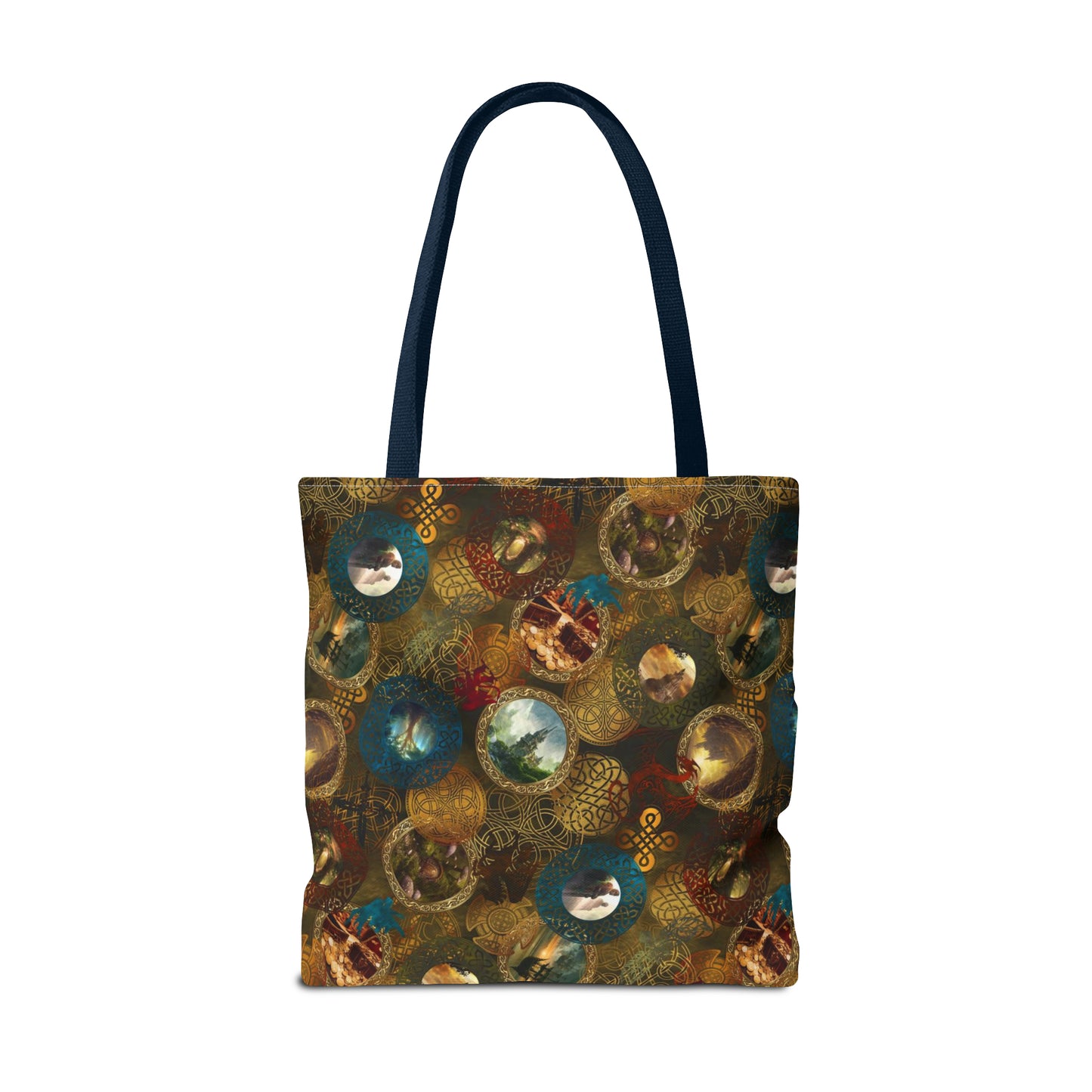 Tote Bag:  large-18x18;  "Legendary Journeys" [Circles Panel]