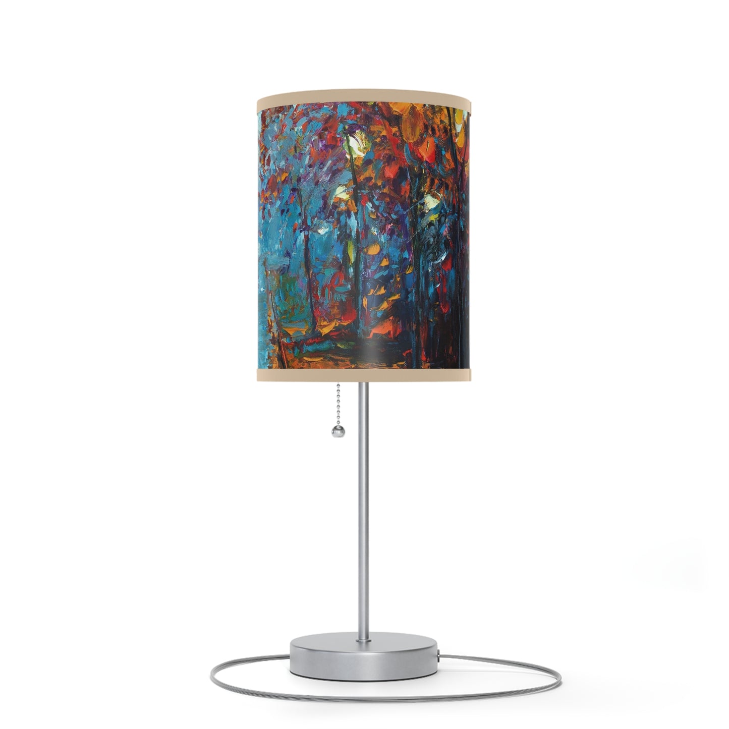 Table Lamp: Silver Base; Year of Art-Park Path