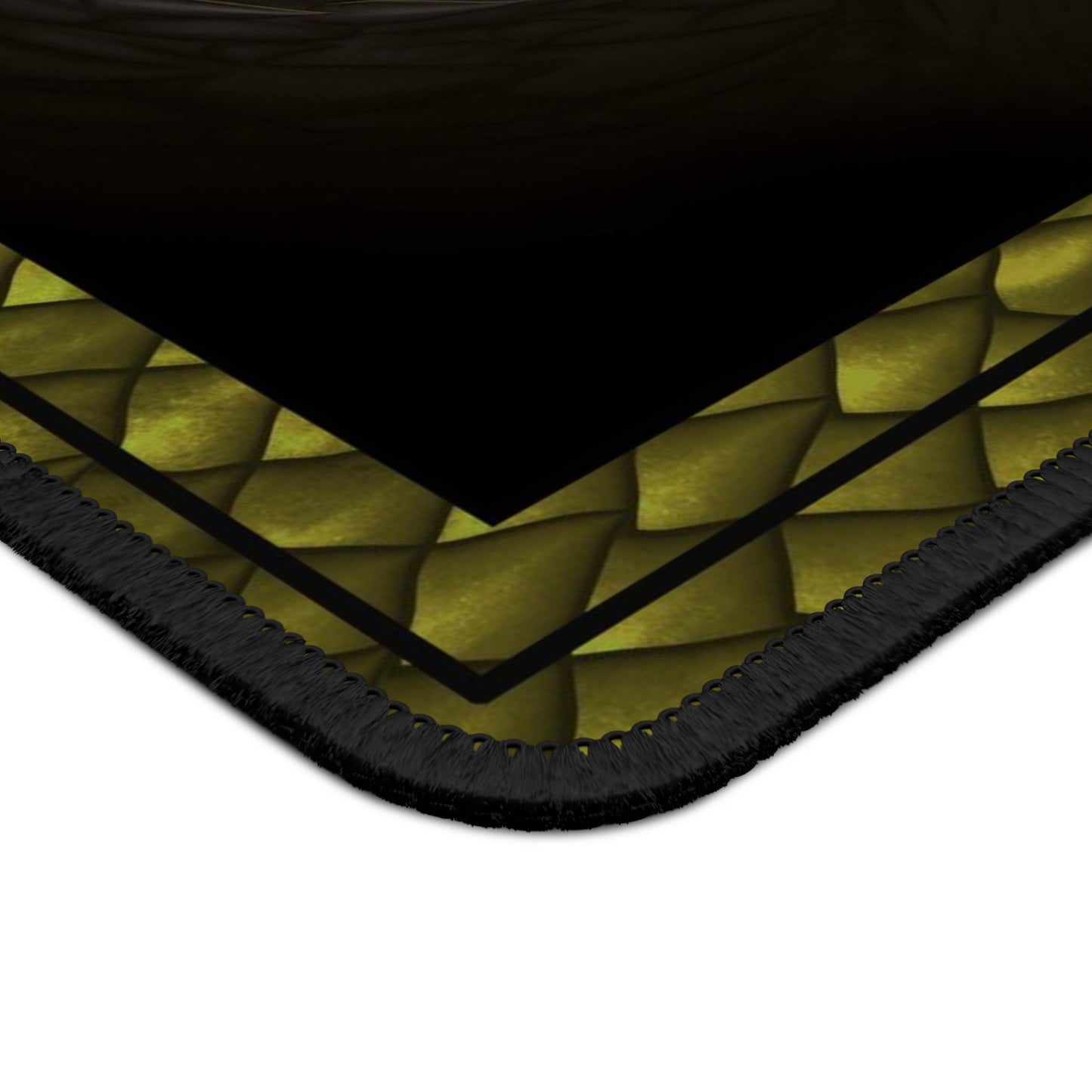 Mouse Pad-Gaming;  9x7 - "Dragons" [Green Scales-Black Eye-2]