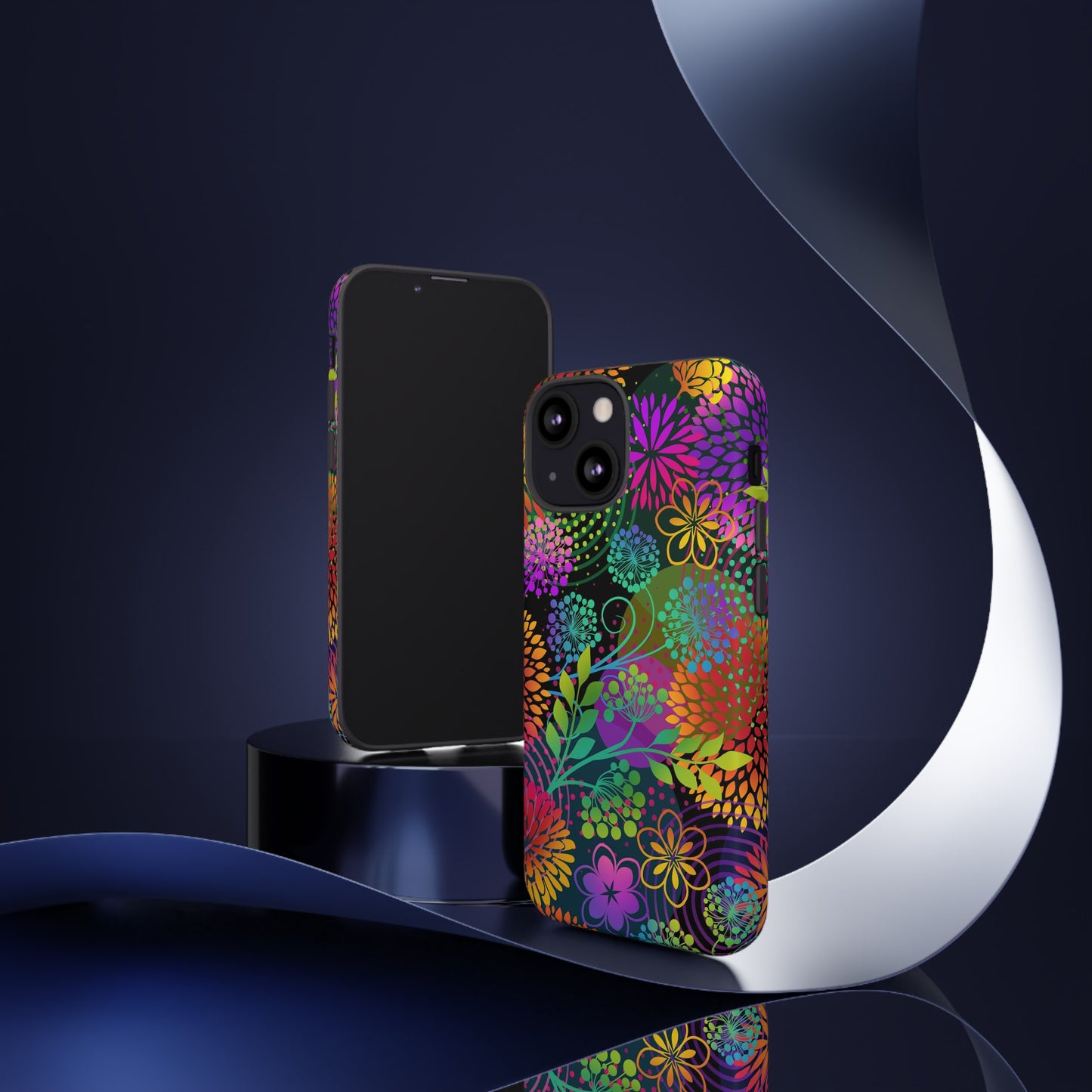 Apple I-Phone 13 (Series)-Tough Case-Phone Case:  Unusual Garden [Bright Flowers]