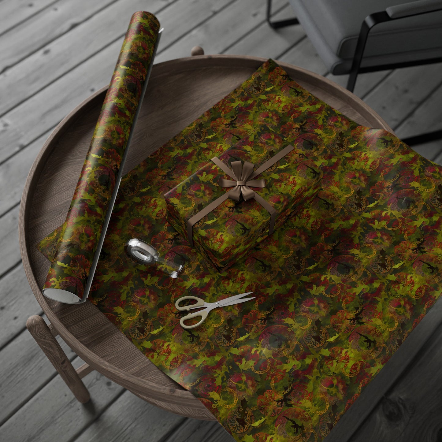 Wrapping Paper:  Dragon [Green Panel]