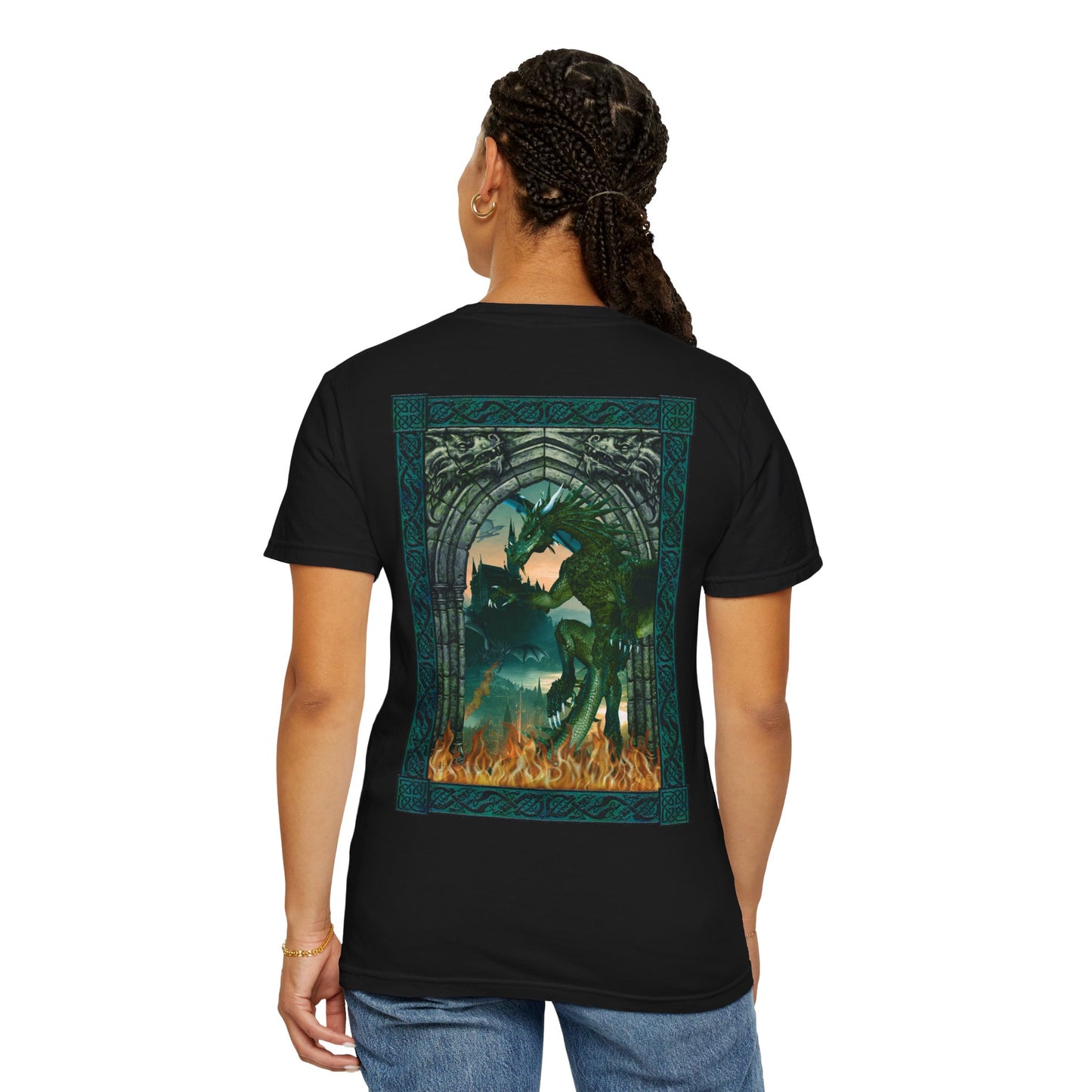 Mythic Dragon T-Shirt — Vintage Green Dragon Graphic Tee