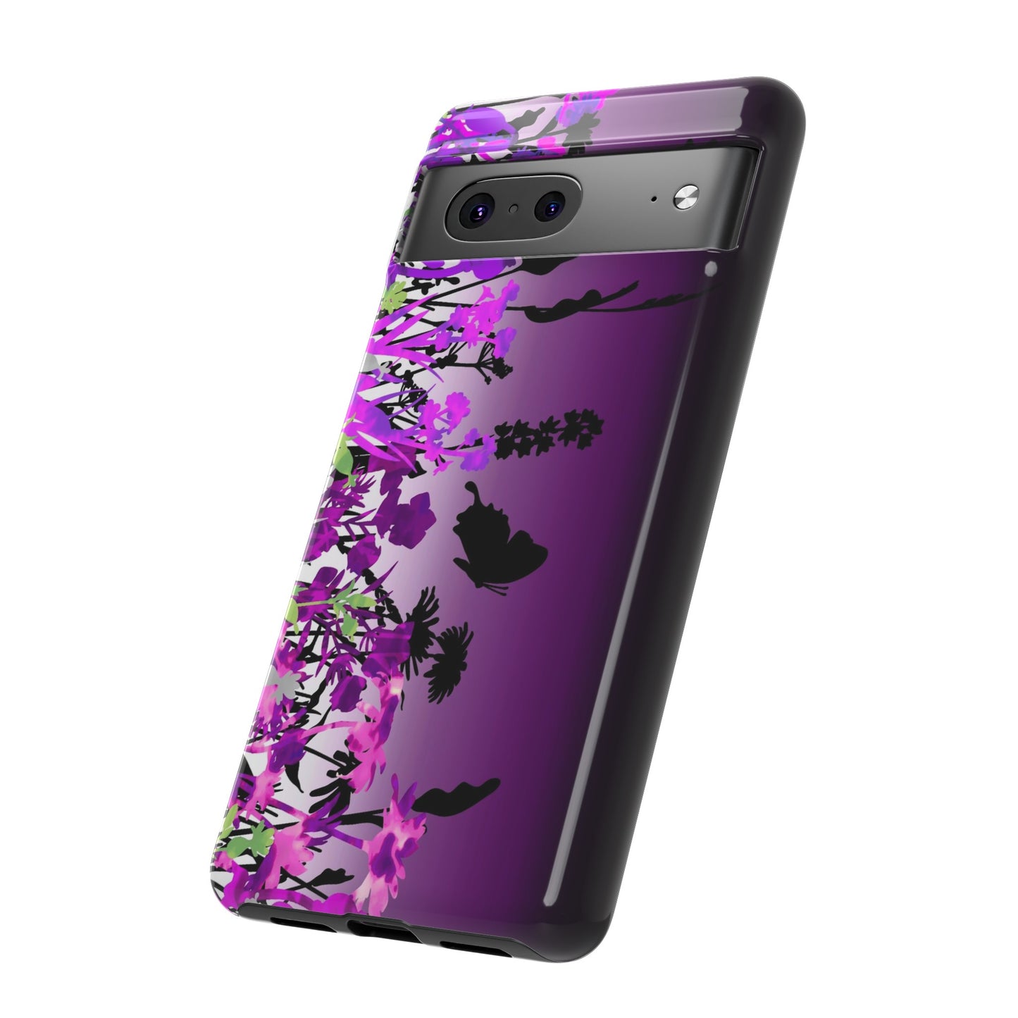 Android Google Pixel (Series) Tough Case-Phone Case:  Dreamscapes [Dark Purple Border]