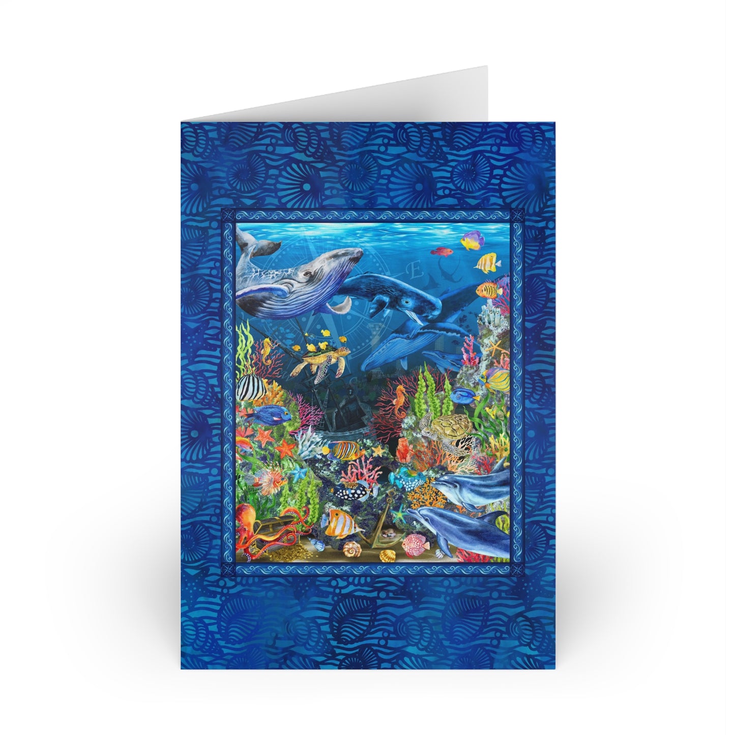 NOTE CARDS: CALYPSO [Undersea Life-Panel]
