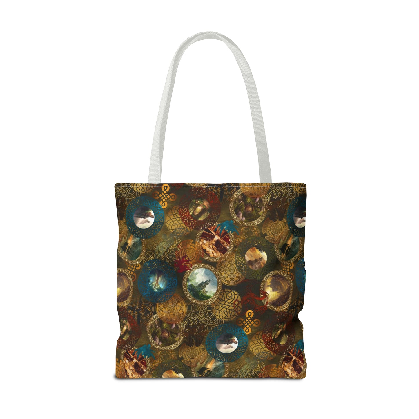 Tote Bag:  large-18x18;  "Legendary Journeys" [Circles Panel]