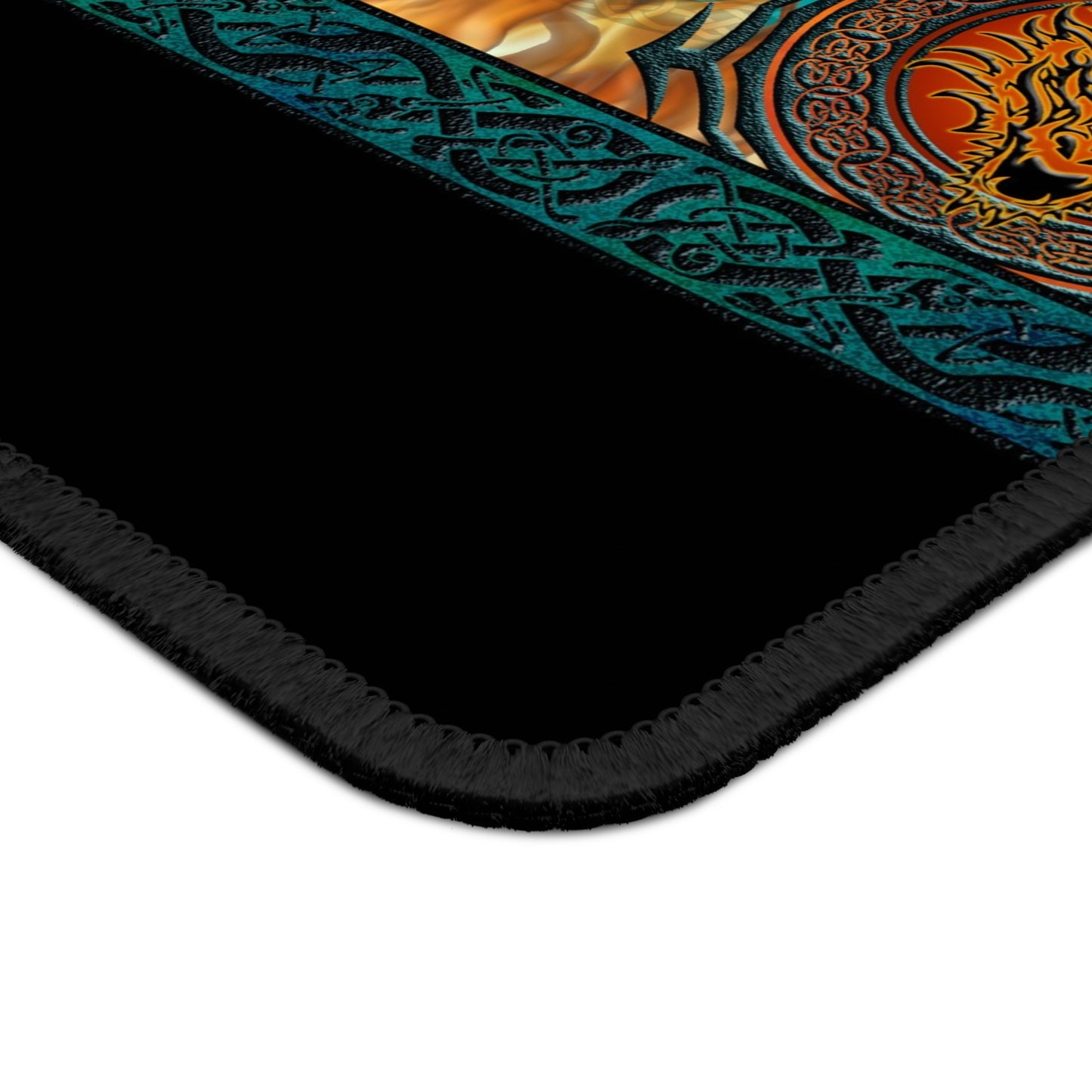 Mouse Pad-Gaming;  9x7:  Emerald Dragon [Dagon Border]