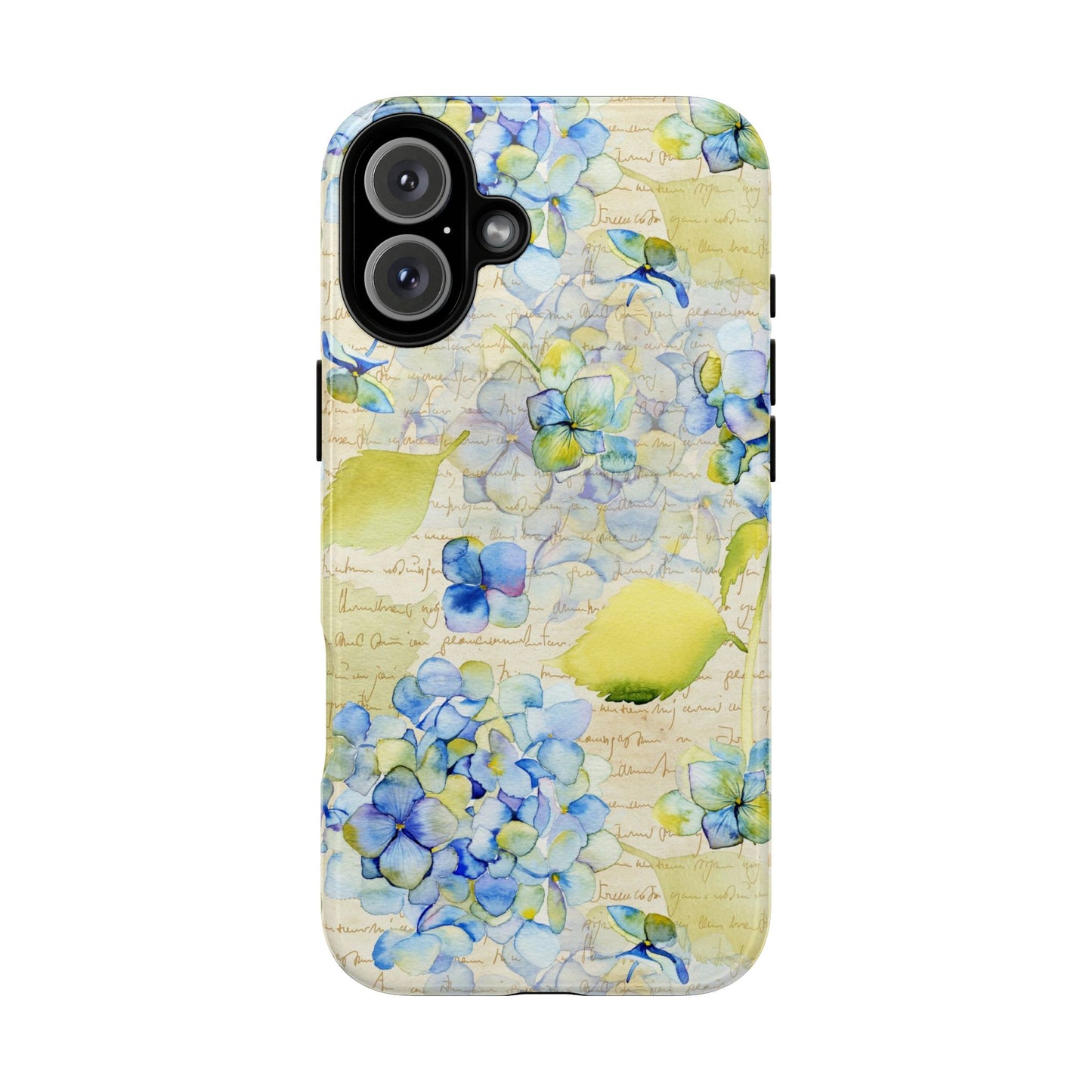 Apple I-Phone 16 (Series) Tough Case-Phone Case: Leah [Flowers w/Script]