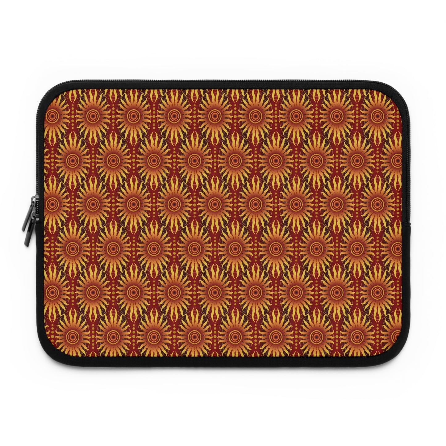 Laptop Sleeve:  Celestial [Red/Orange Sunbursts]