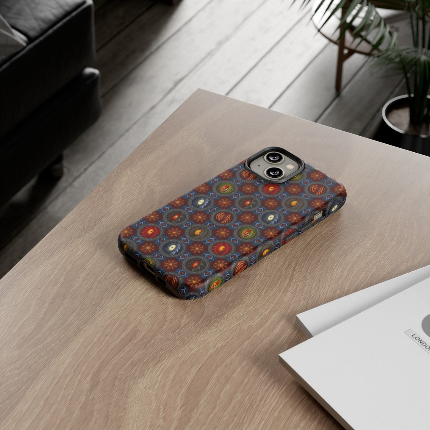 Apple I-Phone 14 (Series) Tough Case-Phone Case: Dragons [Eyes]