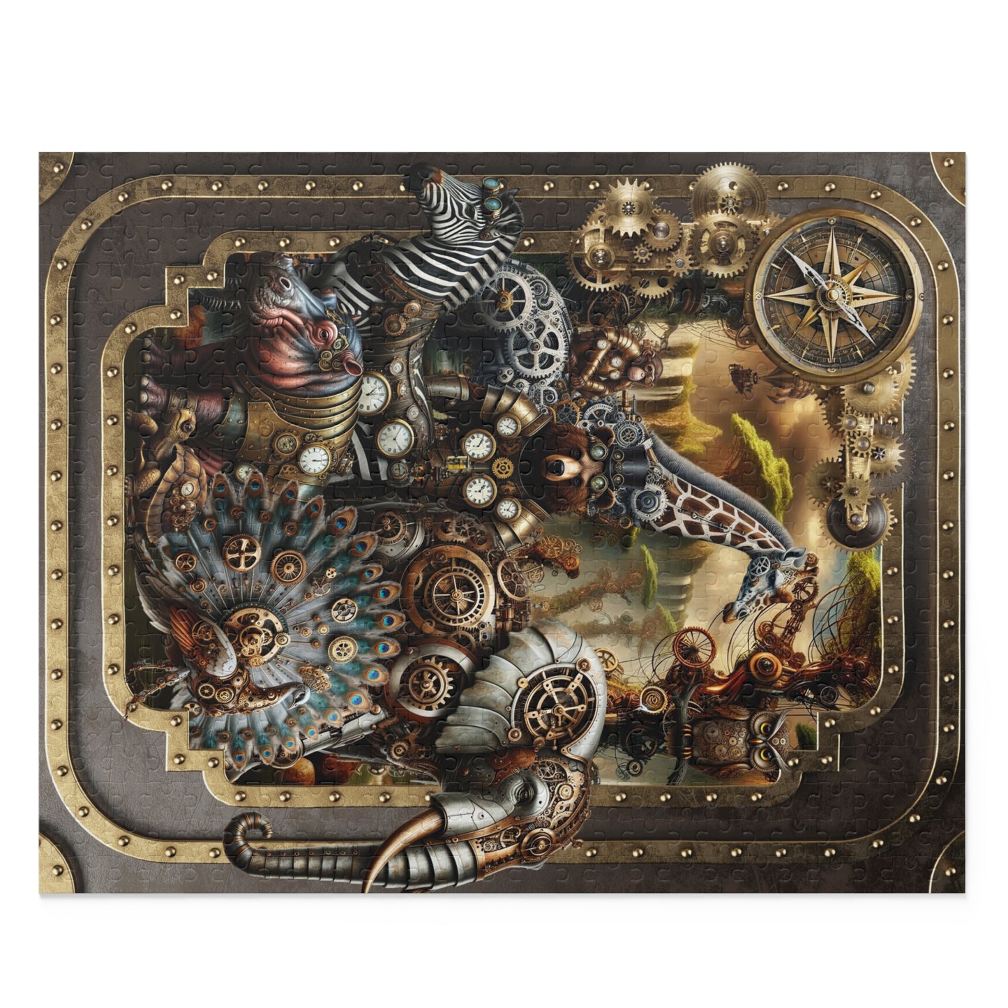 Jigsaw Puzzle (500 Pieces):  Steampunk [Animals-Panel]