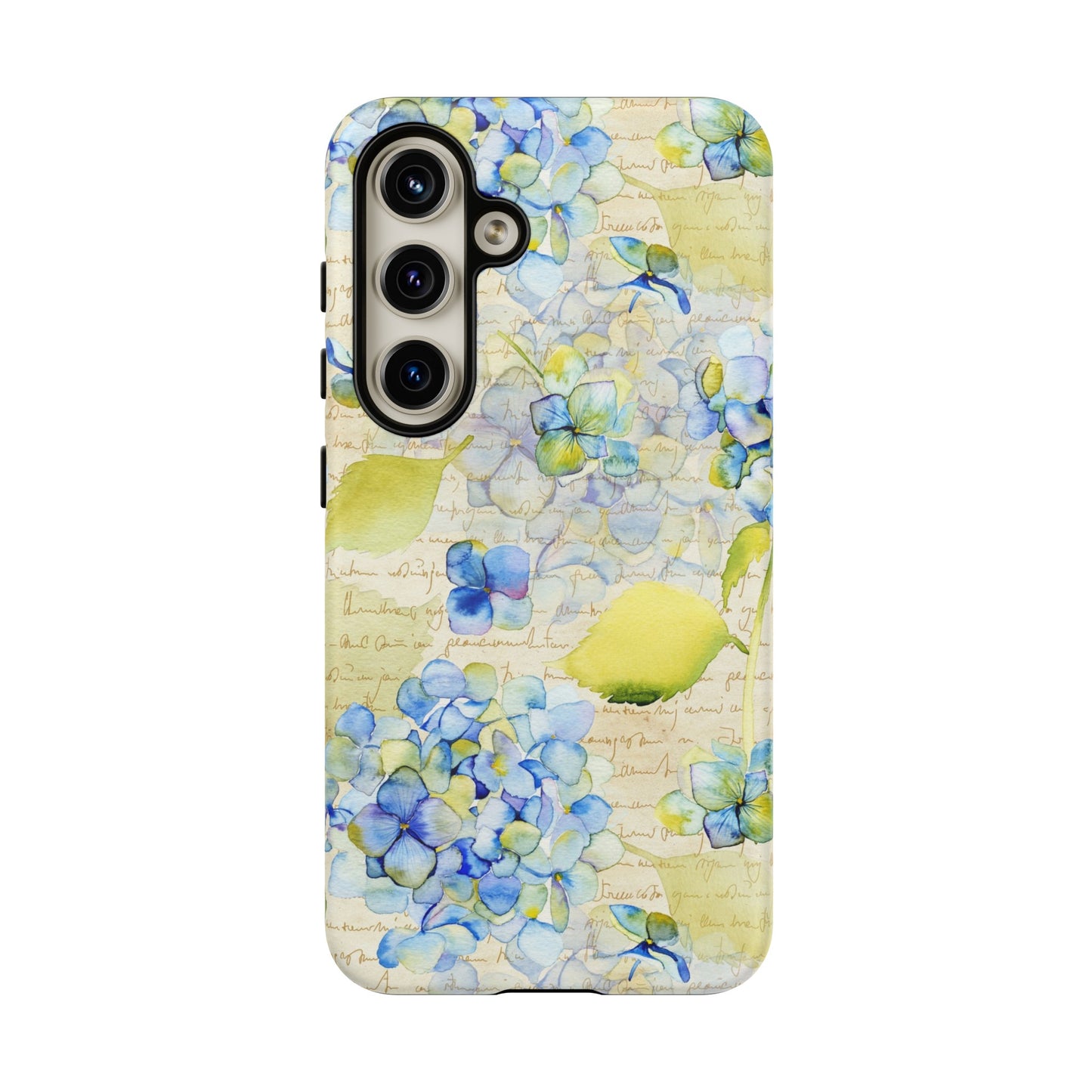 Samsung Galaxy Series Tough Case-Phone Case:  Leah [Flowers W/Script]