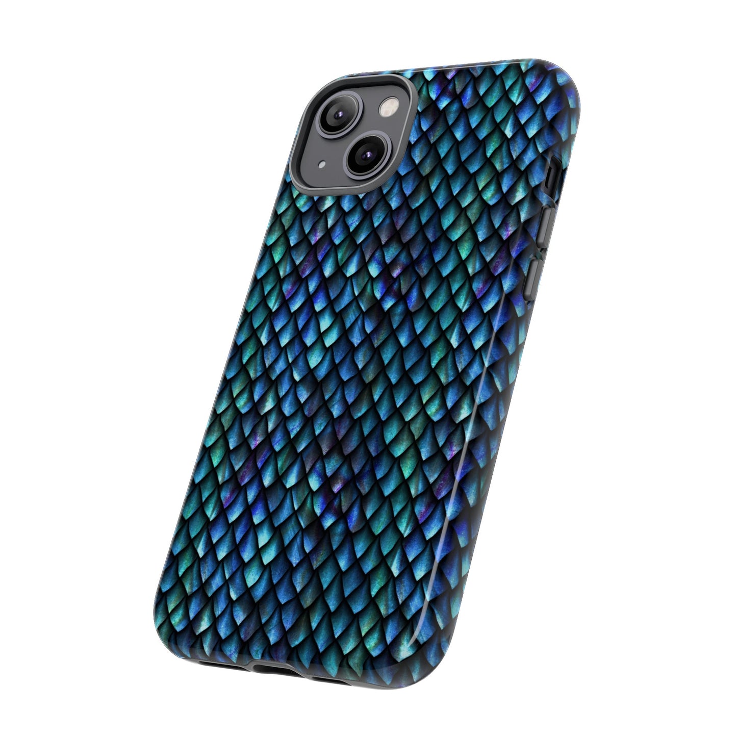Apple I-Phone 14 (Series) Tough Case-Phone Case: Dragons [Luminescent scales]