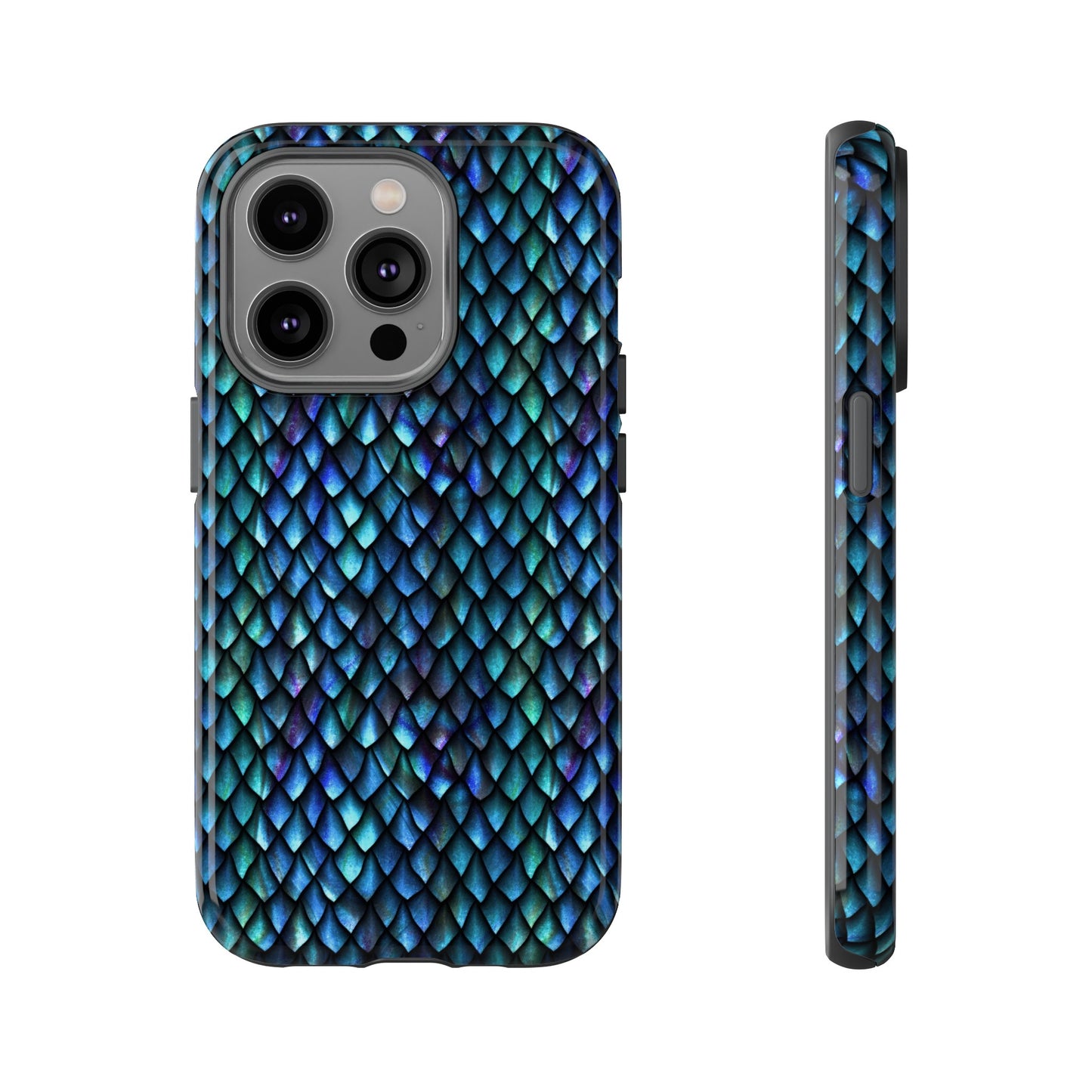 Apple I-Phone 14 (Series) Tough Case-Phone Case: Dragons [Luminescent scales]