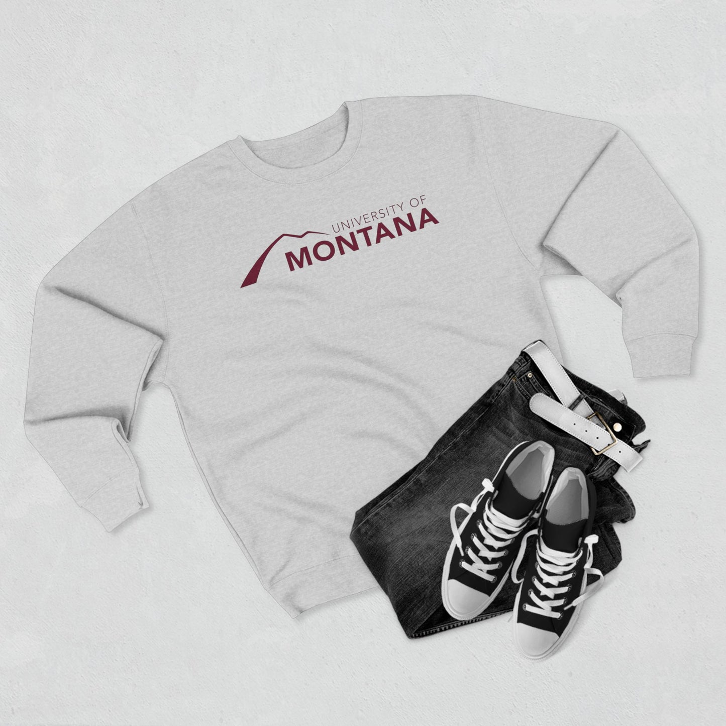 University of Montana Crewneck Sweatshirt — Classic Collegiate Logo Pullover