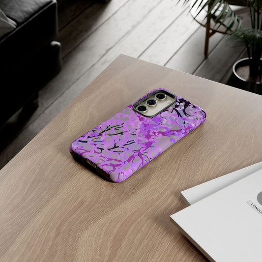 Samsung Galaxy S23 - Tough Phone Case: Dreamscapes [Purple Leaves]