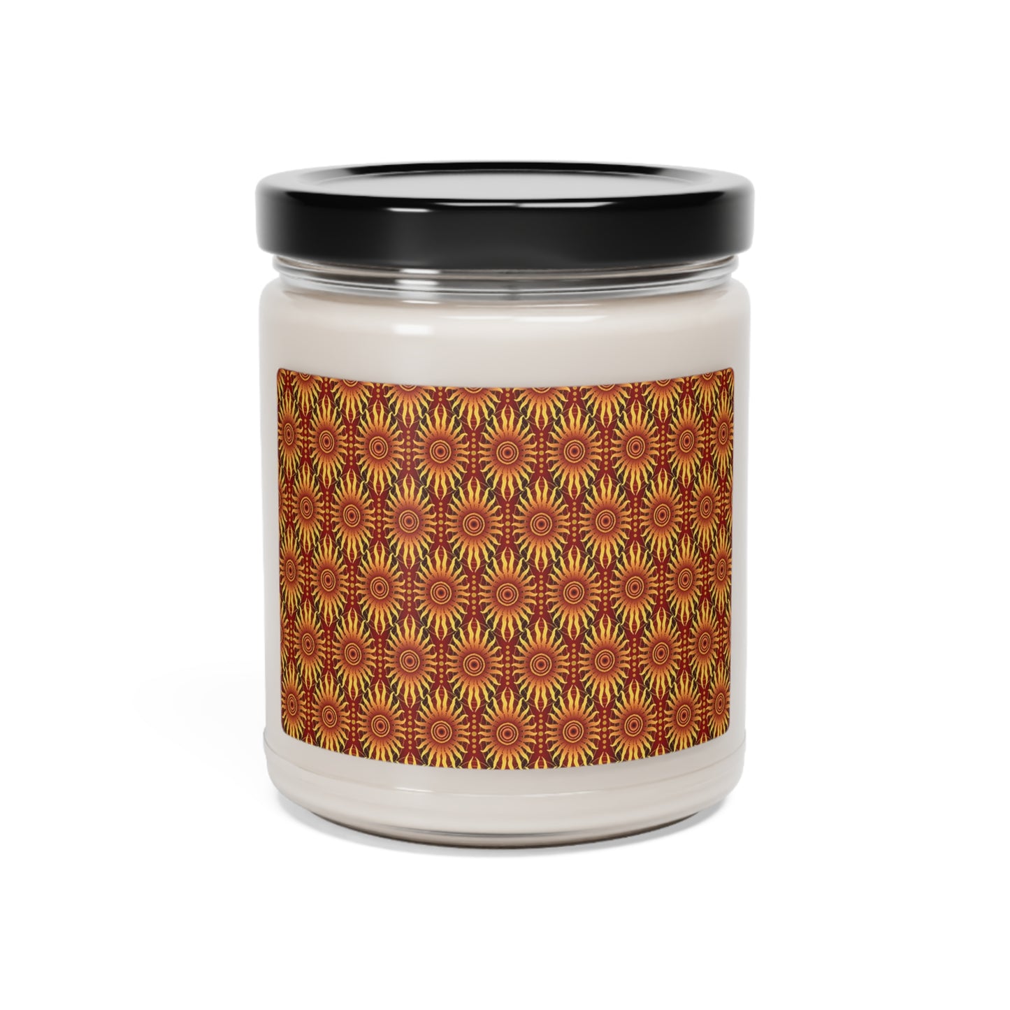 Scented Soy Candle ($ 18.65) - Celestial [Crimson/Gold Sunbursts]