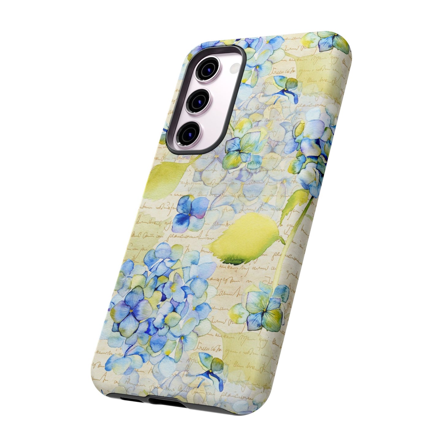 Samsung Galaxy S23 - Tough Case-Phone Case: Leah [Flowers w/Script]