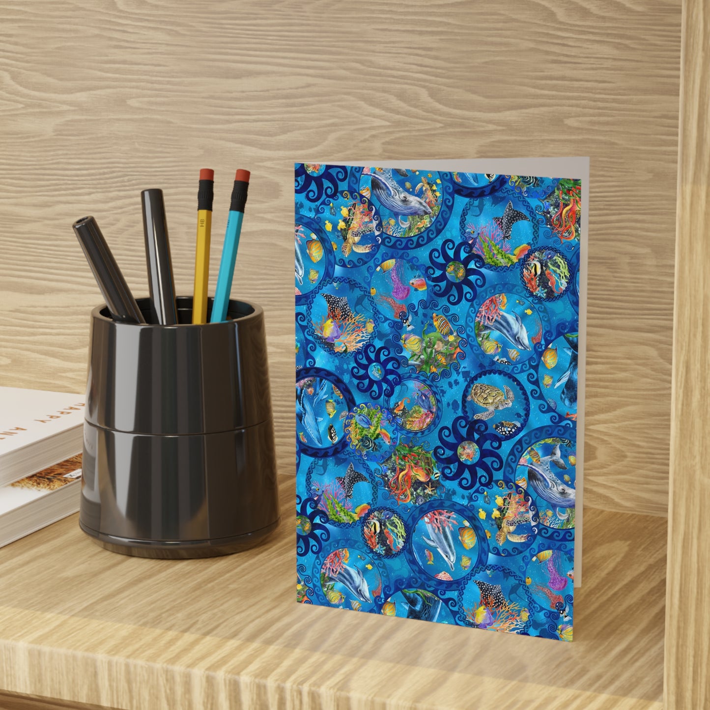 NOTE CARDS: CALYPSO [Undersea Life-Circles]
