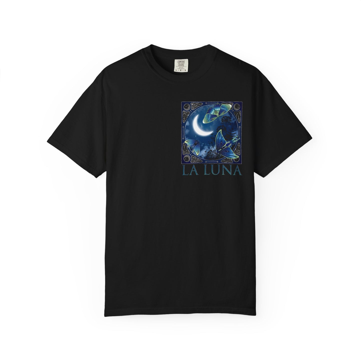 Unisex Heavy Cotton Tee:  "La Luna" [Banner/Panel]