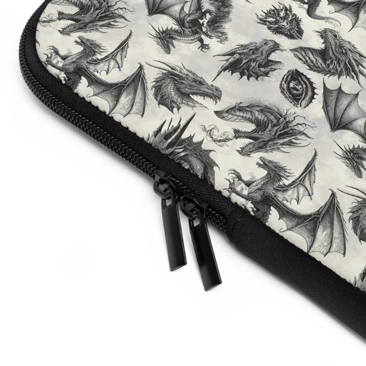 Laptop Sleeve  (Multiple Sizes): Emerald Dragons [Dragon Etching]
