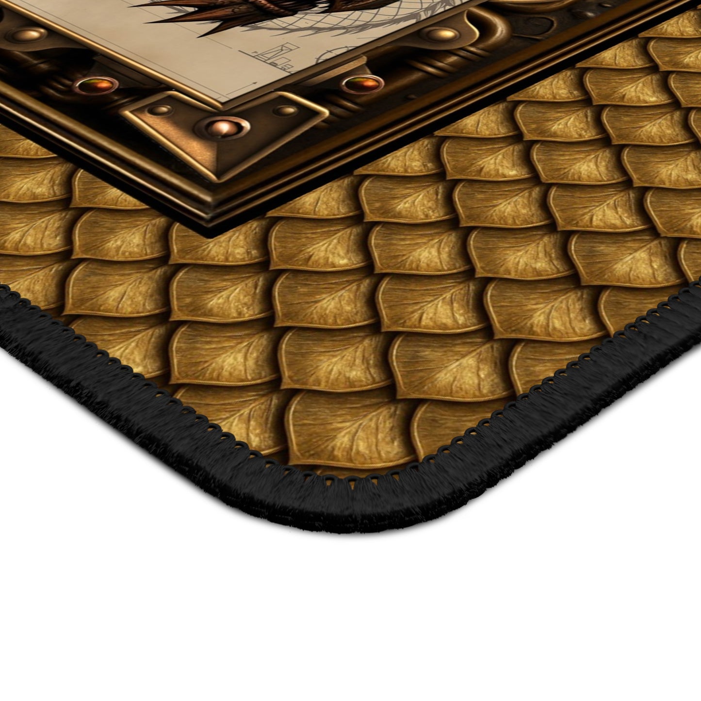 Mouse Pad-Gaming;  9x7:  Steampunk Dragon [Dragon Head/Red Eyes]