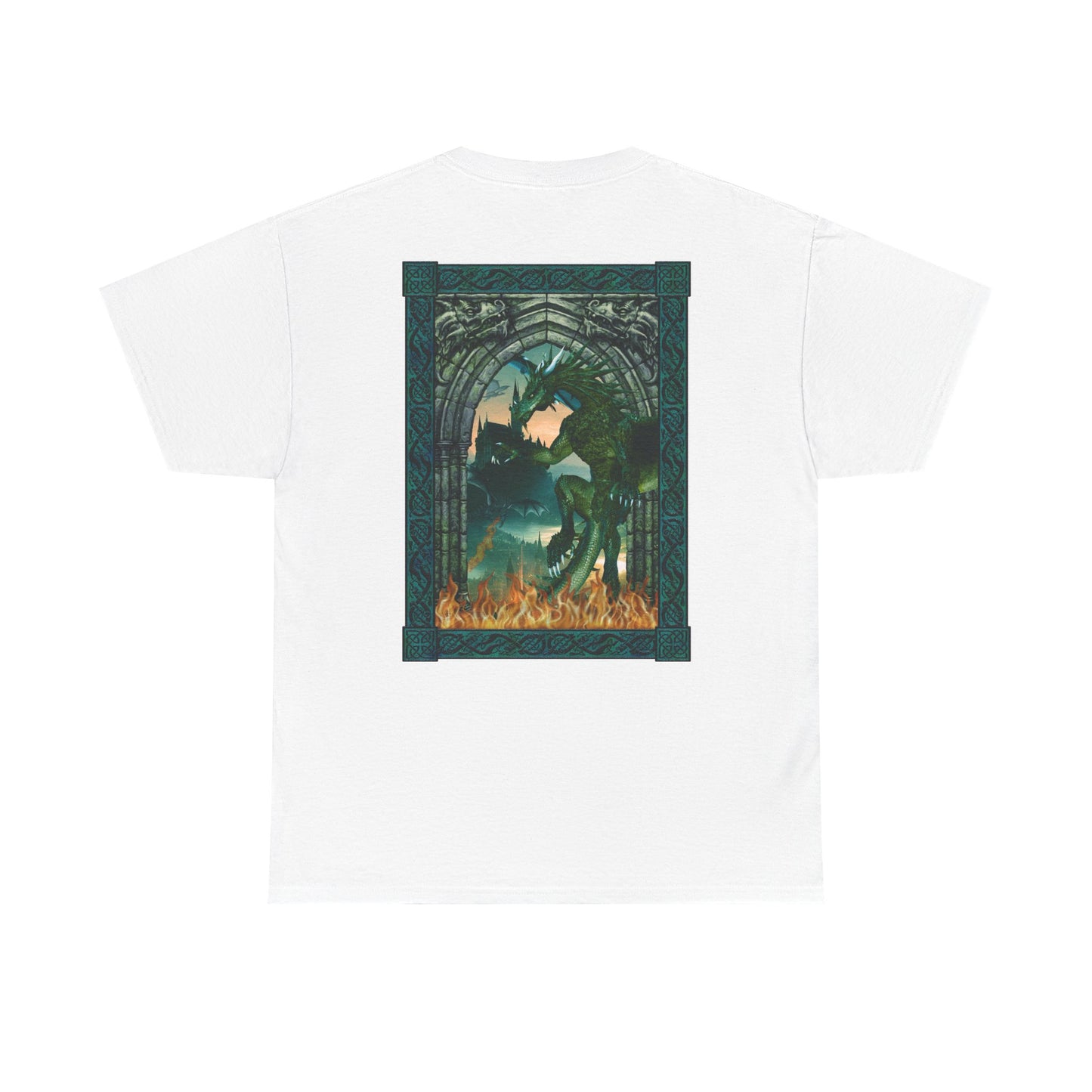 Dragon Eye Graphic Tee — "Dragons: Emerald Reign" Fantasy T‑Shirt