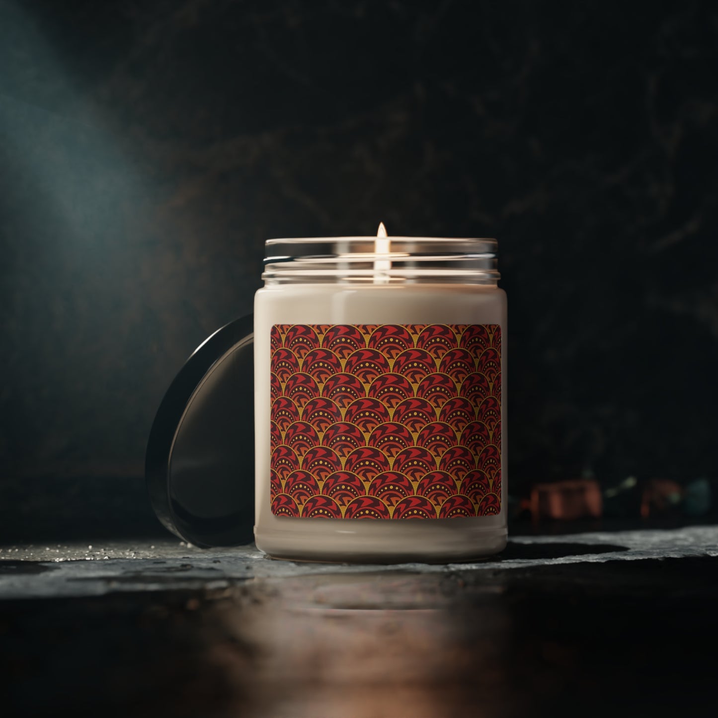 Scented Soy Candle ($ 18.65):  Celestial [Red/Gold Scallops]